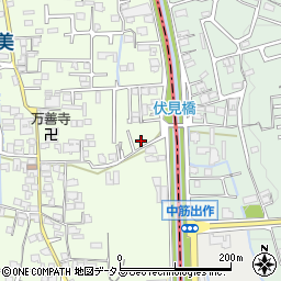 奈良県香芝市上中421-11周辺の地図