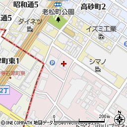 大阪府堺市堺区石津北町3周辺の地図