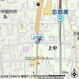 奈良県香芝市上中132周辺の地図