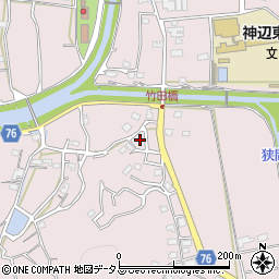 広島県福山市神辺町下竹田1075周辺の地図