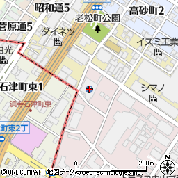 大阪府堺市堺区石津北町7周辺の地図