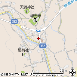 岡山県浅口市金光町上竹288周辺の地図