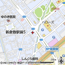早稲田イーライフ　新倉敷周辺の地図