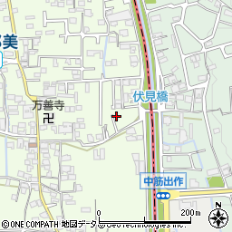 奈良県香芝市上中421-16周辺の地図