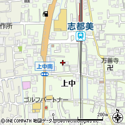 奈良県香芝市上中138-2周辺の地図