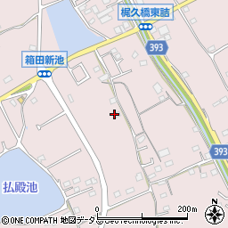 広島県福山市神辺町箱田周辺の地図