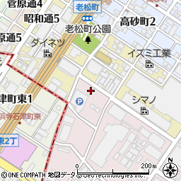 大阪府堺市堺区石津北町2周辺の地図