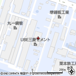 堺宇部三谷セキサン株式会社周辺の地図