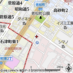 大阪府堺市堺区石津北町1周辺の地図