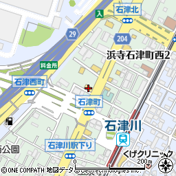 ステーキガスト 堺浜寺店周辺の地図