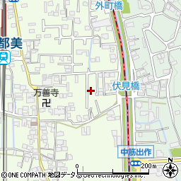 奈良県香芝市上中430-13周辺の地図