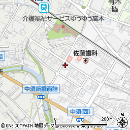 広島県府中市中須町1685周辺の地図