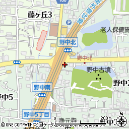 吉野家１７０号線藤井寺店周辺の地図
