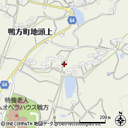 岡山県浅口市鴨方町地頭上周辺の地図