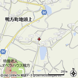 岡山県浅口市鴨方町地頭上周辺の地図
