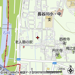 大阪府柏原市円明町周辺の地図