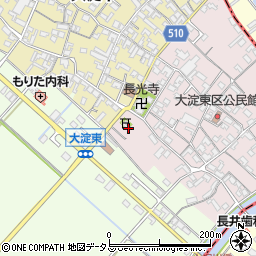 竹大與杼神社周辺の地図