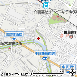 広島県府中市高木町727周辺の地図