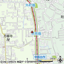 奈良県香芝市上中426-4周辺の地図