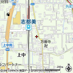 奈良県香芝市上中315-8周辺の地図