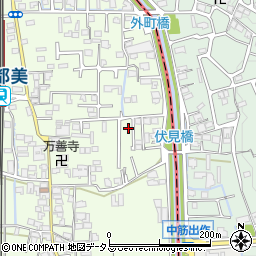 奈良県香芝市上中428-7周辺の地図