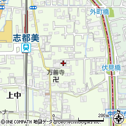 奈良県香芝市上中440-5周辺の地図