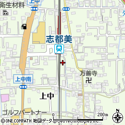 奈良県香芝市上中189周辺の地図