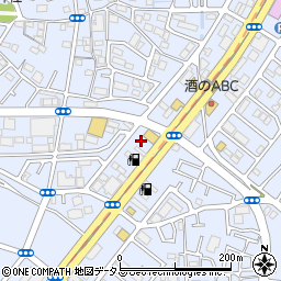 大阪高石線周辺の地図