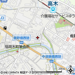広島県府中市高木町702周辺の地図