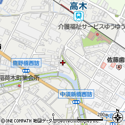 広島県府中市高木町726周辺の地図
