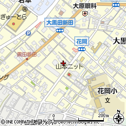 中日新聞大黒田専売所西村新聞店周辺の地図