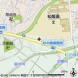 ＥＮＥＯＳ松阪高校前ＳＳ周辺の地図