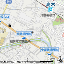 広島県府中市高木町705周辺の地図