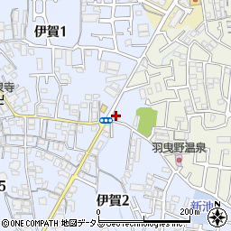 伊賀斎場周辺の地図
