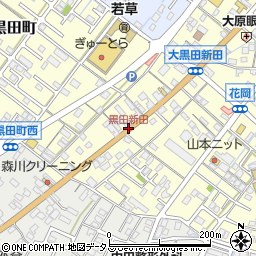 黒田新田周辺の地図