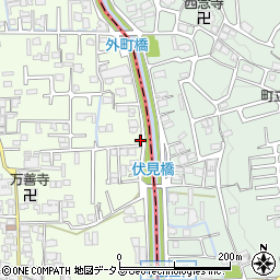 奈良県香芝市上中449-16周辺の地図