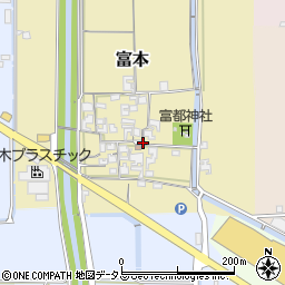 奈良県磯城郡田原本町富本周辺の地図