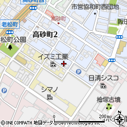 大阪府堺市堺区高砂町3丁99周辺の地図
