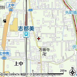 奈良県香芝市上中352周辺の地図