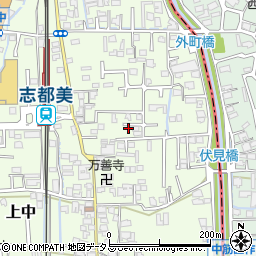 奈良県香芝市上中457-7周辺の地図