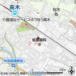 広島県府中市中須町1705周辺の地図