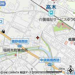広島県府中市高木町724周辺の地図