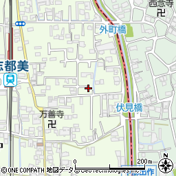 奈良県香芝市上中445-21周辺の地図