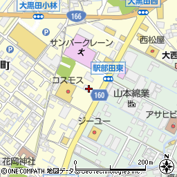 焼肉きんぐ松阪大黒田店周辺の地図
