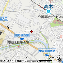 広島県府中市高木町706周辺の地図