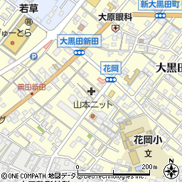 矢津内科周辺の地図
