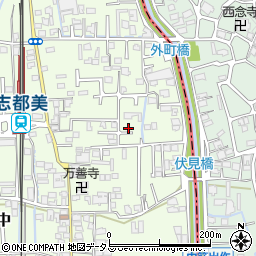 奈良県香芝市上中445-14周辺の地図