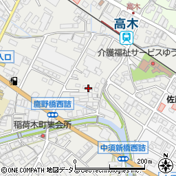 広島県府中市高木町709周辺の地図