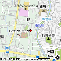 大阪府羽曳野市野442周辺の地図