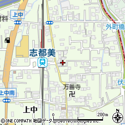 奈良県香芝市上中346-3周辺の地図